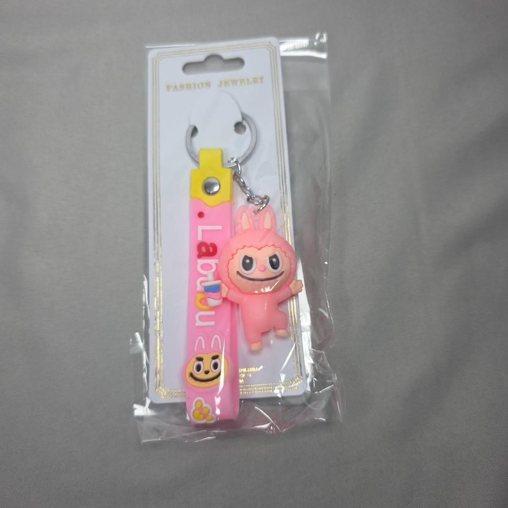 Little Pink‎ Monster Cartoon Keychain Clip Bag Charm